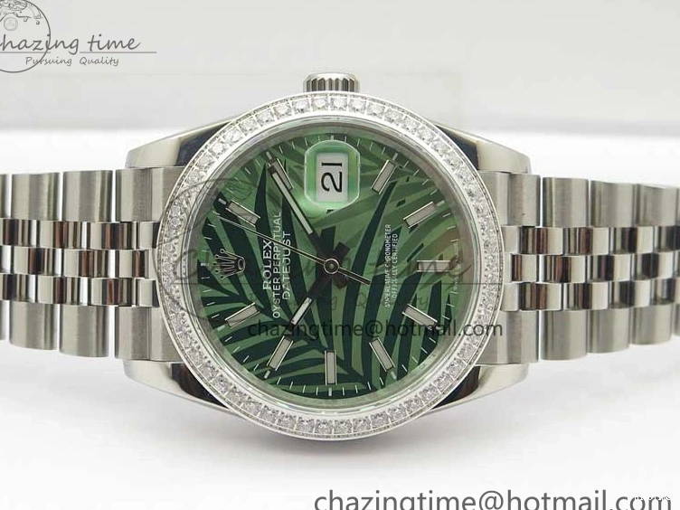 MiroTime 0501 DateJust 36 SS 126284 BP Maker 1:1 Best Edition New Green Dial on Jubilee Bracelet Sleek 2522